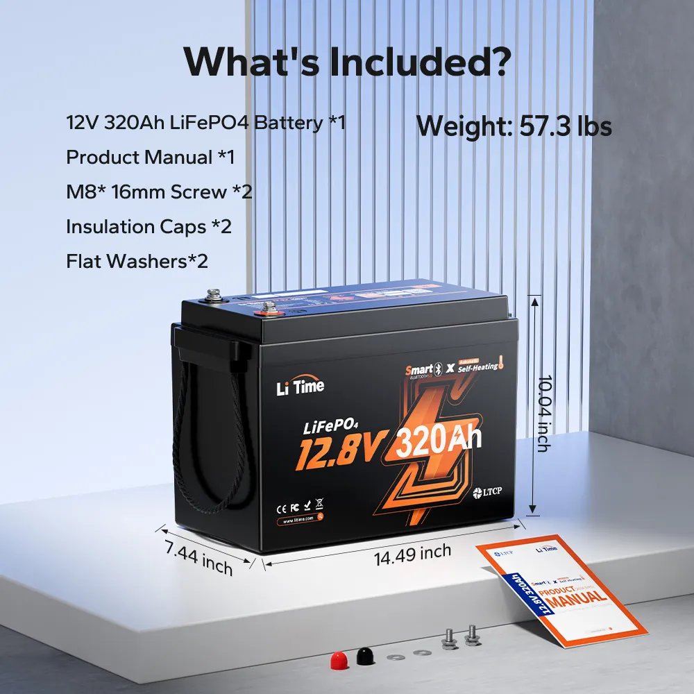 LiTime 12V 320Ah Mini Smart Self Heating Lithium Battery for RV and Camping - Image 11