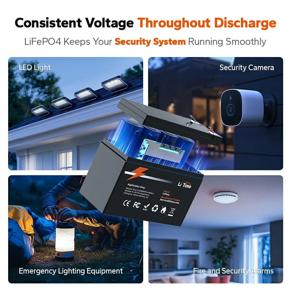 LiTime 12V 6Ah LiFePO4 Lithium Battery - Image 8