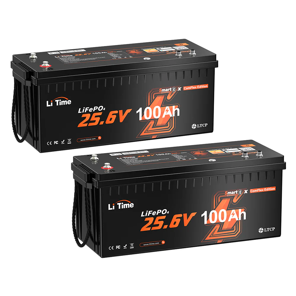 LiTime 24V 100Ah Smart ComFlex Battery with Bluetooth & Victron Comms | All-in-One Power Solution - Image 12
