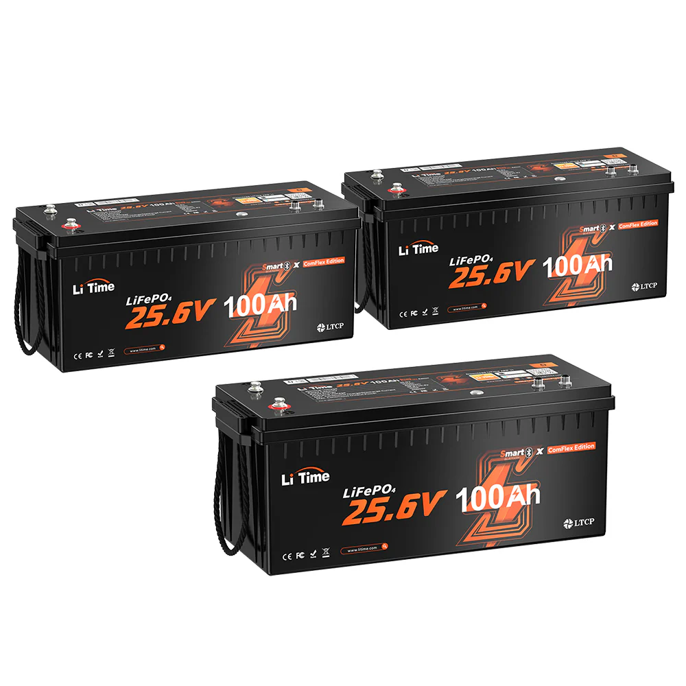 LiTime 24V 100Ah Smart ComFlex Battery with Bluetooth & Victron Comms | All-in-One Power Solution - Image 13