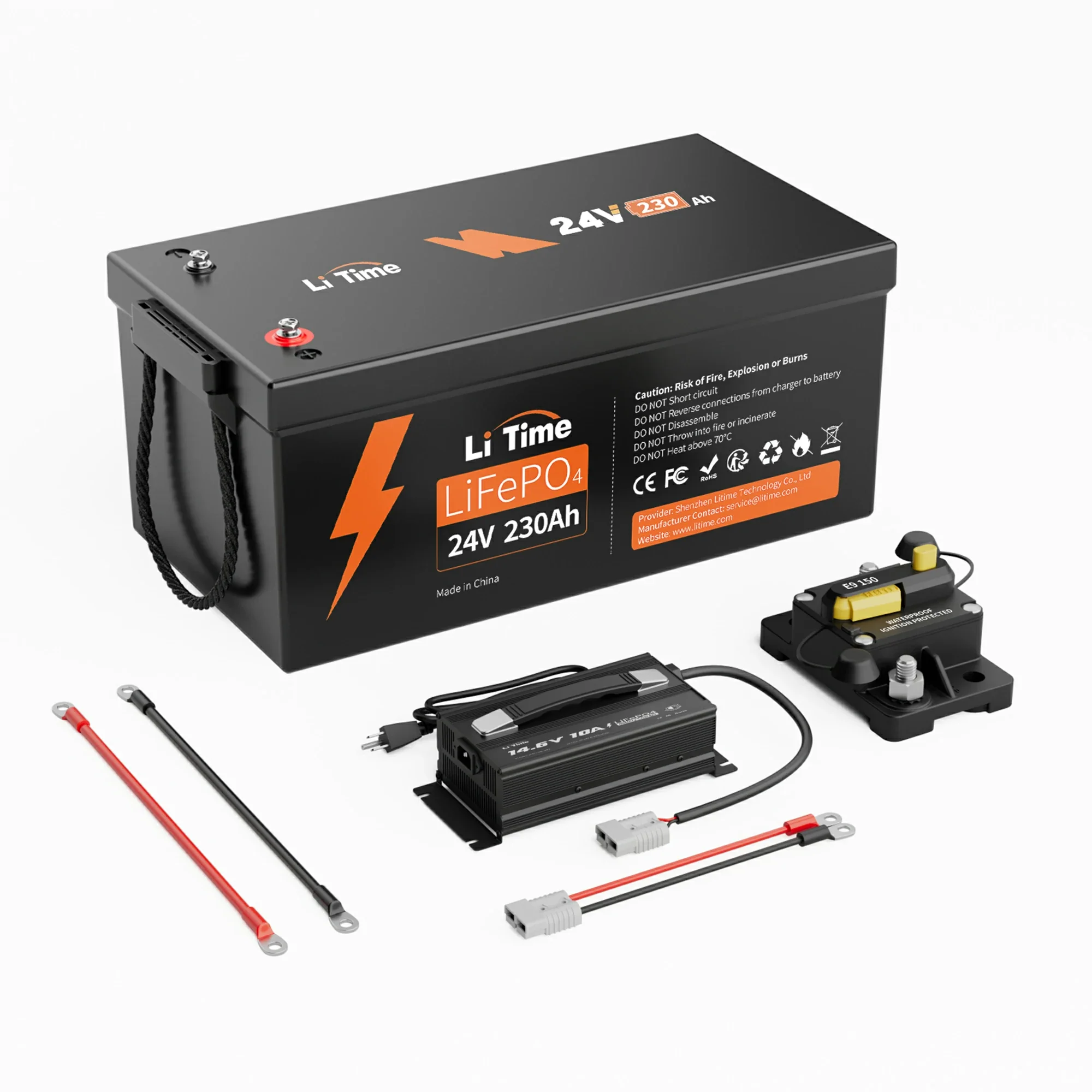 LiTime 24V 230Ah Deep Cycle LiFePO4 Group 8D Battery - Image 13