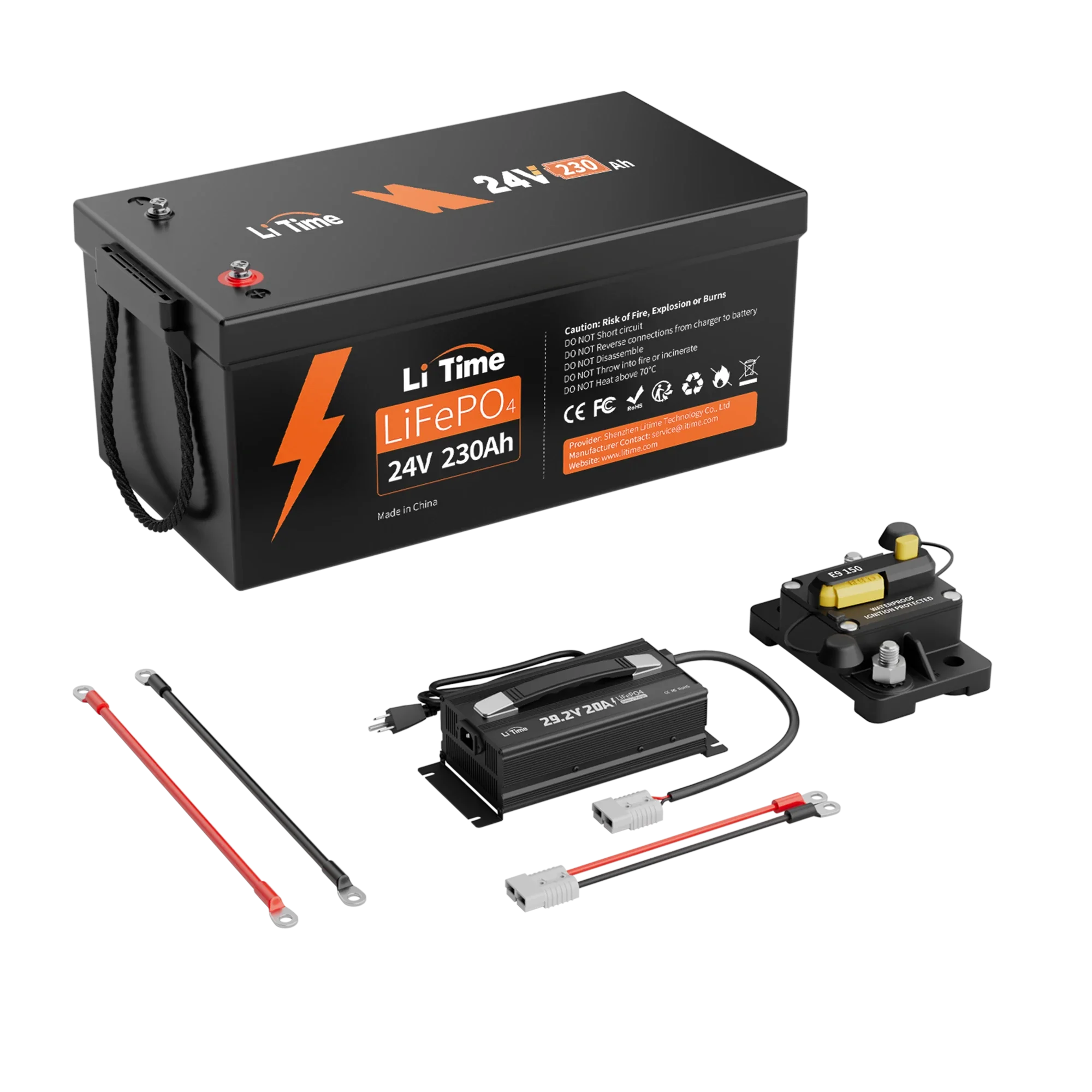 LiTime 24V 230Ah Deep Cycle LiFePO4 Group 8D Battery - Image 14