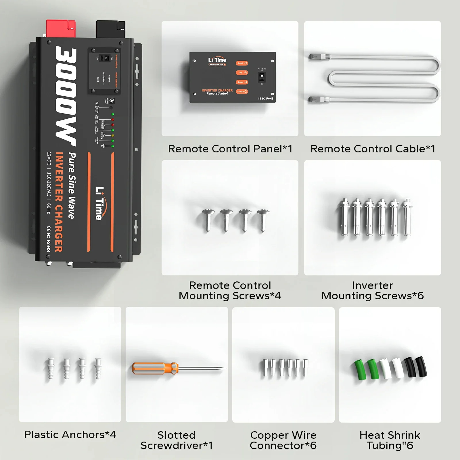 LiTime 3000 Watt Pure Sine Wave Inverter Charger - Image 12