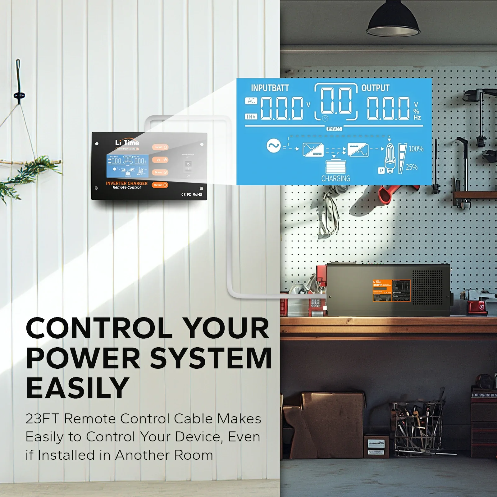 LiTime 3000 Watt Pure Sine Wave Inverter Charger - Image 5
