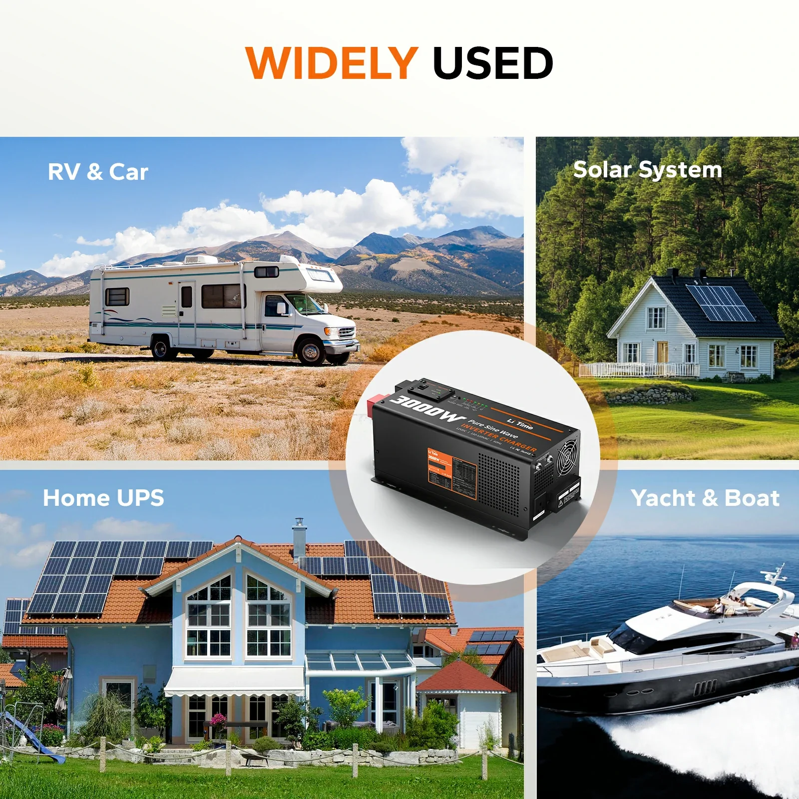 LiTime 3000 Watt Pure Sine Wave Inverter Charger - Image 8