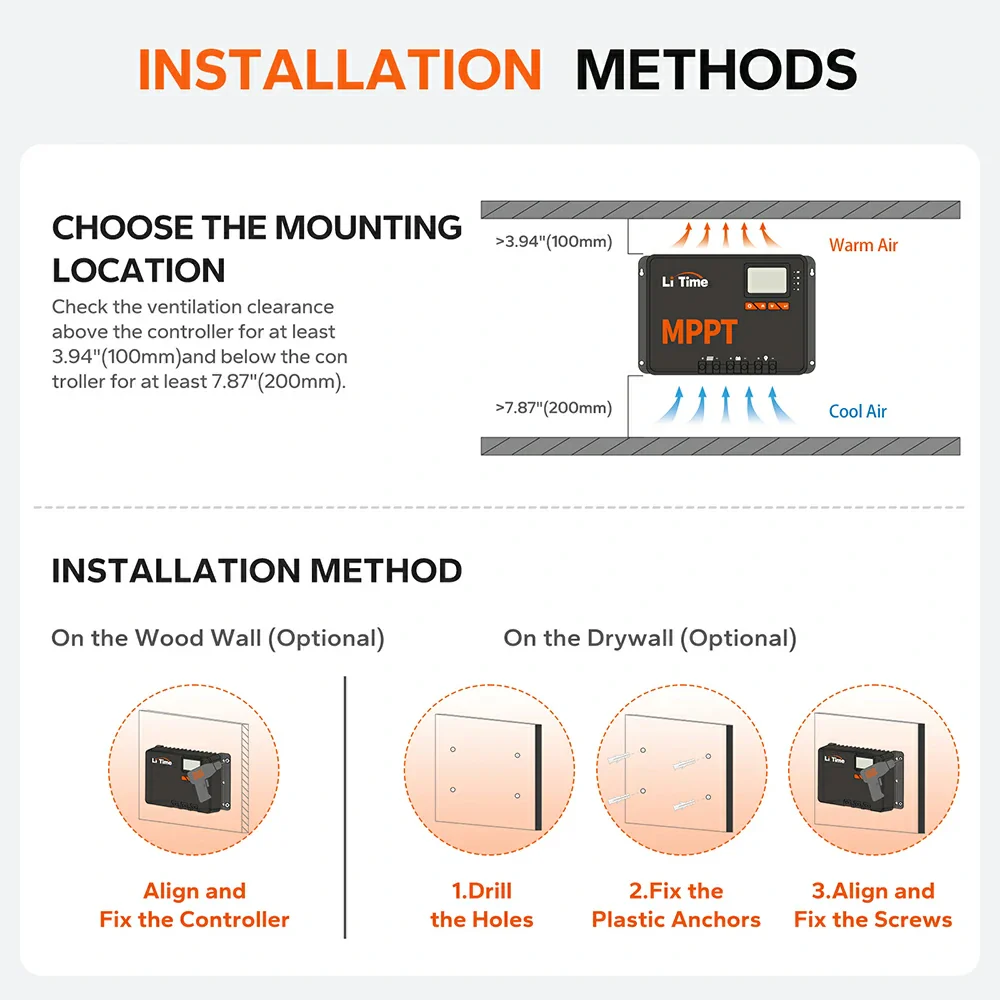 60A MPPT 12V/24V/36V/48V Bluetooth Solar Charge Controller - Image 10