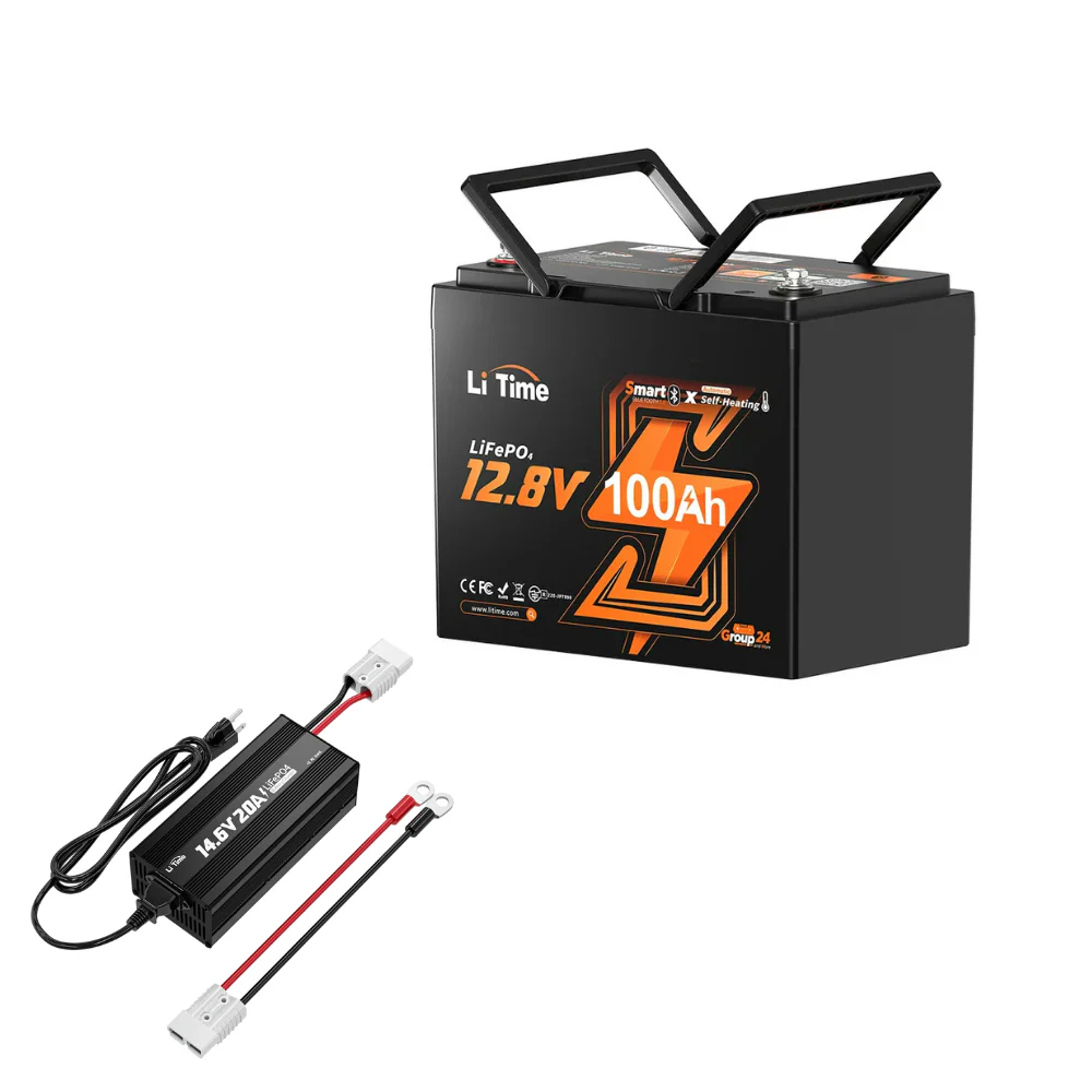 ✅Like New✅LiTime 12V 100Ah Group 24 Bluetooth Lithium Battery with Self Heating - Image 15