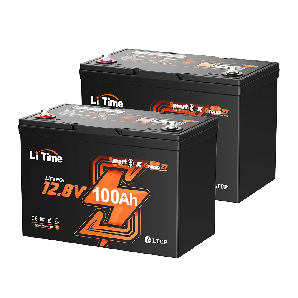 ✅Like New✅LiTime 12V 100Ah Group 27 Bluetooth LiFePO4 Lithium Battery - Image 9