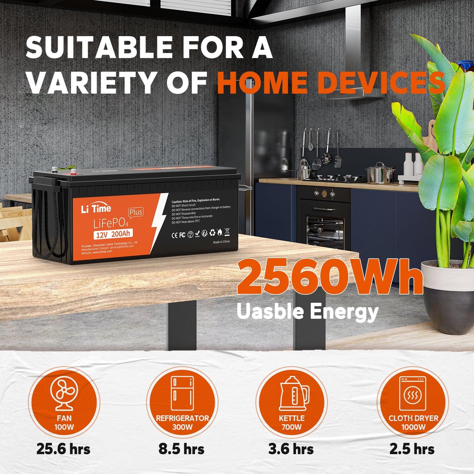 ✅Like New✅LiTime 12V 200Ah Plus LiFePO4 Lithium Battery - Image 4