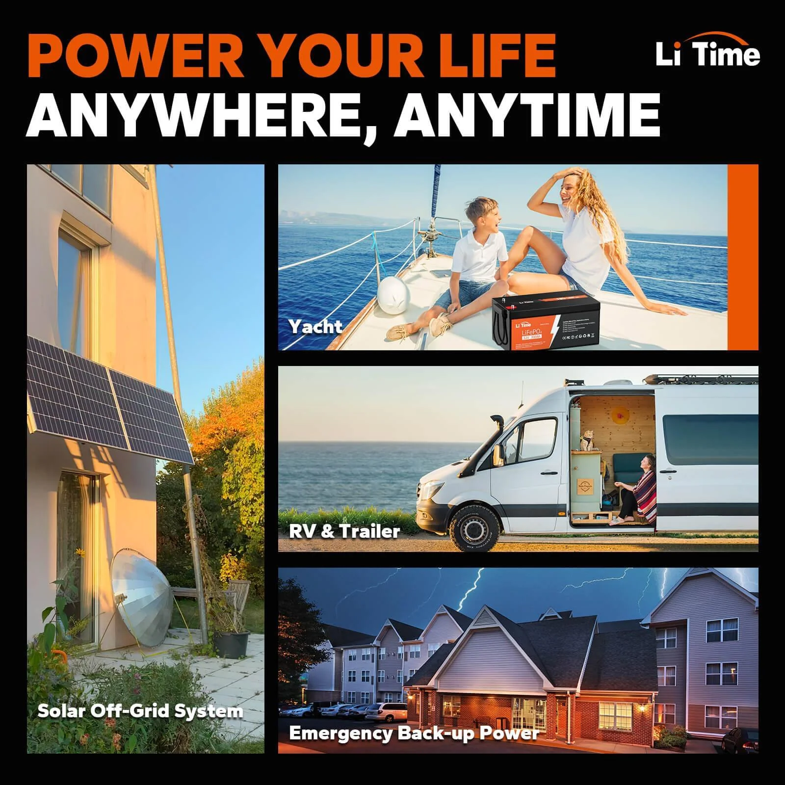 ✅Like New✅LiTime 12V 300Ah LiFePO4 Lithium Battery - Image 6