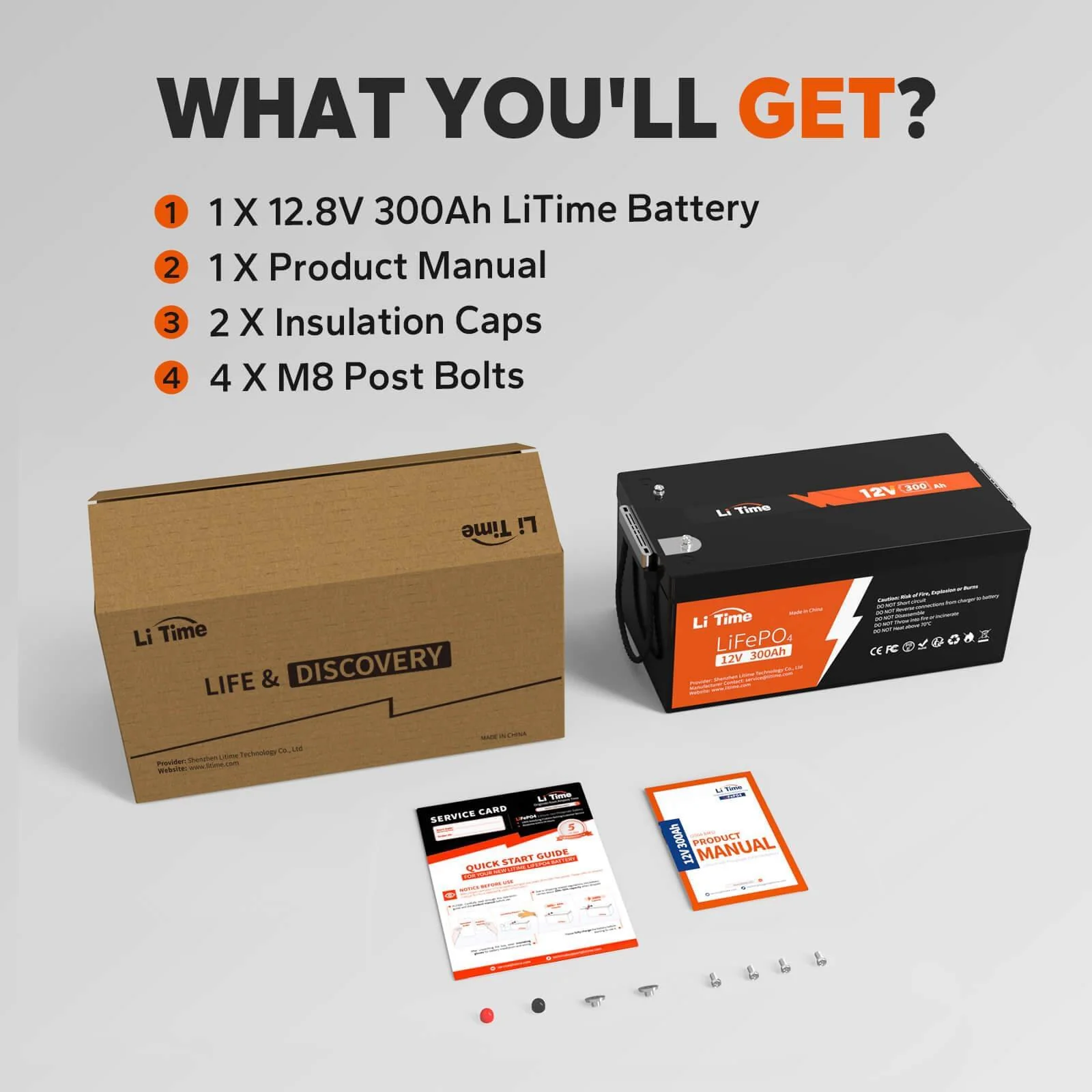 ✅Like New✅LiTime 12V 300Ah LiFePO4 Lithium Battery - Image 7