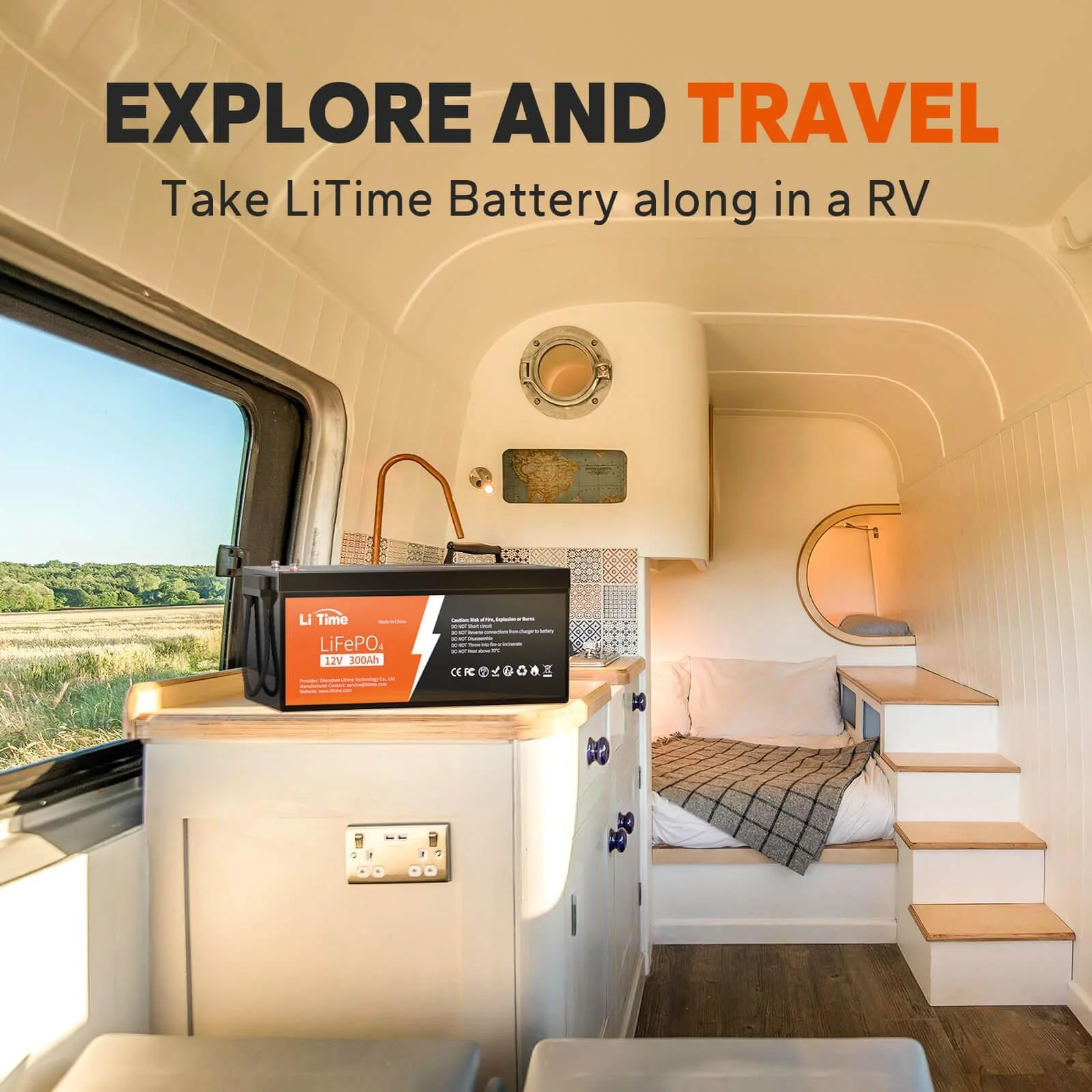 ✅Like New✅LiTime 12V 300Ah LiFePO4 Lithium Battery - Image 9