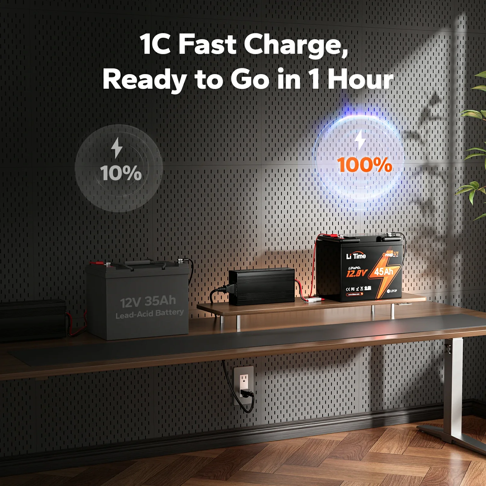 ✅Like New✅LiTime 12V 45Ah U1 Lithium Battery for Trolling Motor, Wheelchair & Mobility Scooter - Image 9