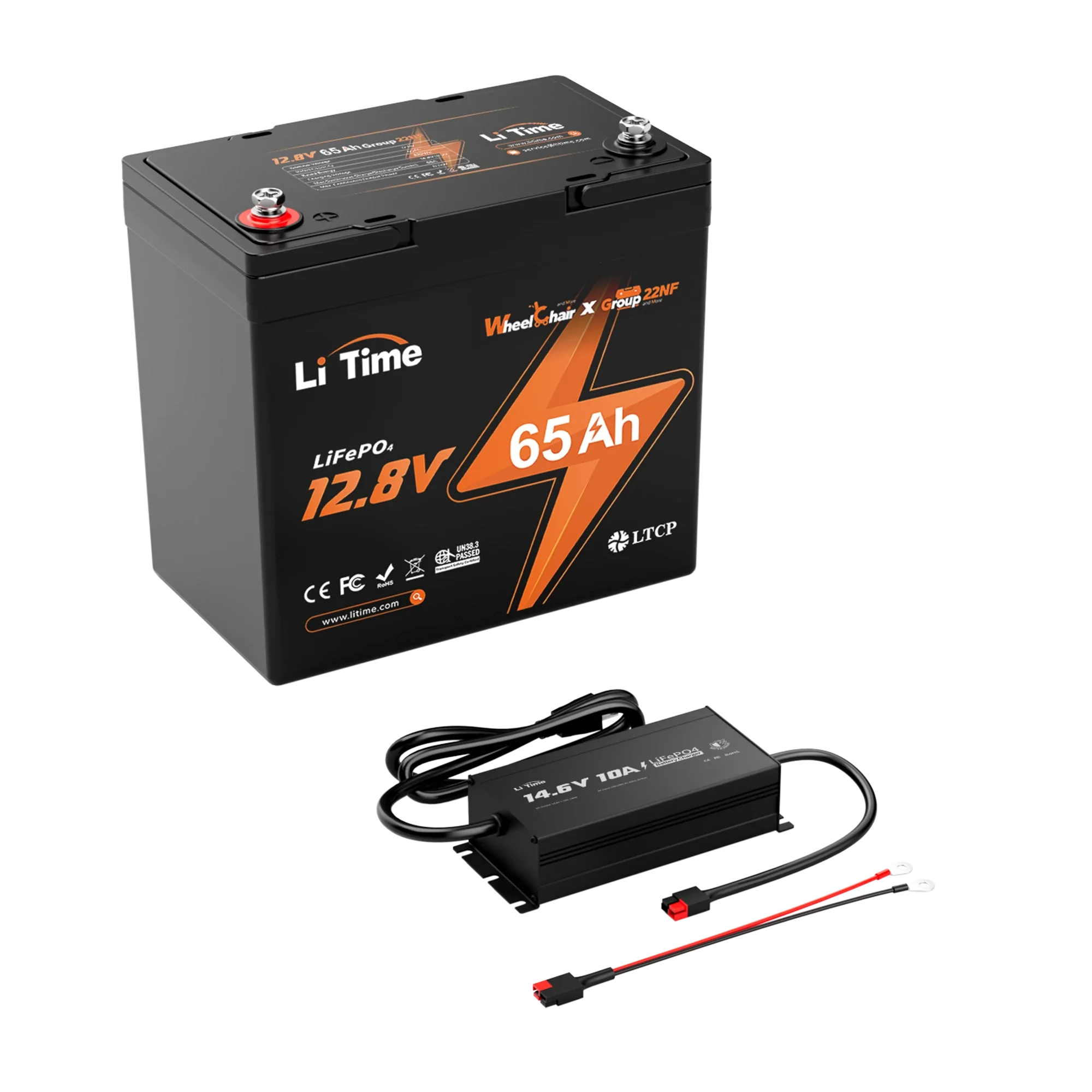 ✅Like New✅LiTime 12V 65Ah 22NF Lithium Battery for Trolling Motor, Heavy Duty Power Wheelchair, Mobility Scooter - Image 14