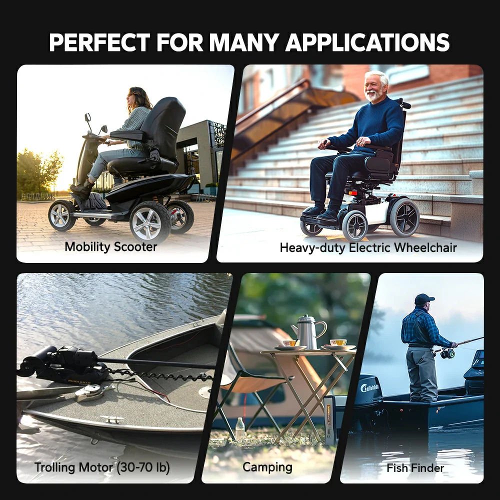 ✅Like New✅LiTime 12V 65Ah 22NF Lithium Battery for Trolling Motor, Heavy Duty Power Wheelchair, Mobility Scooter - Image 6