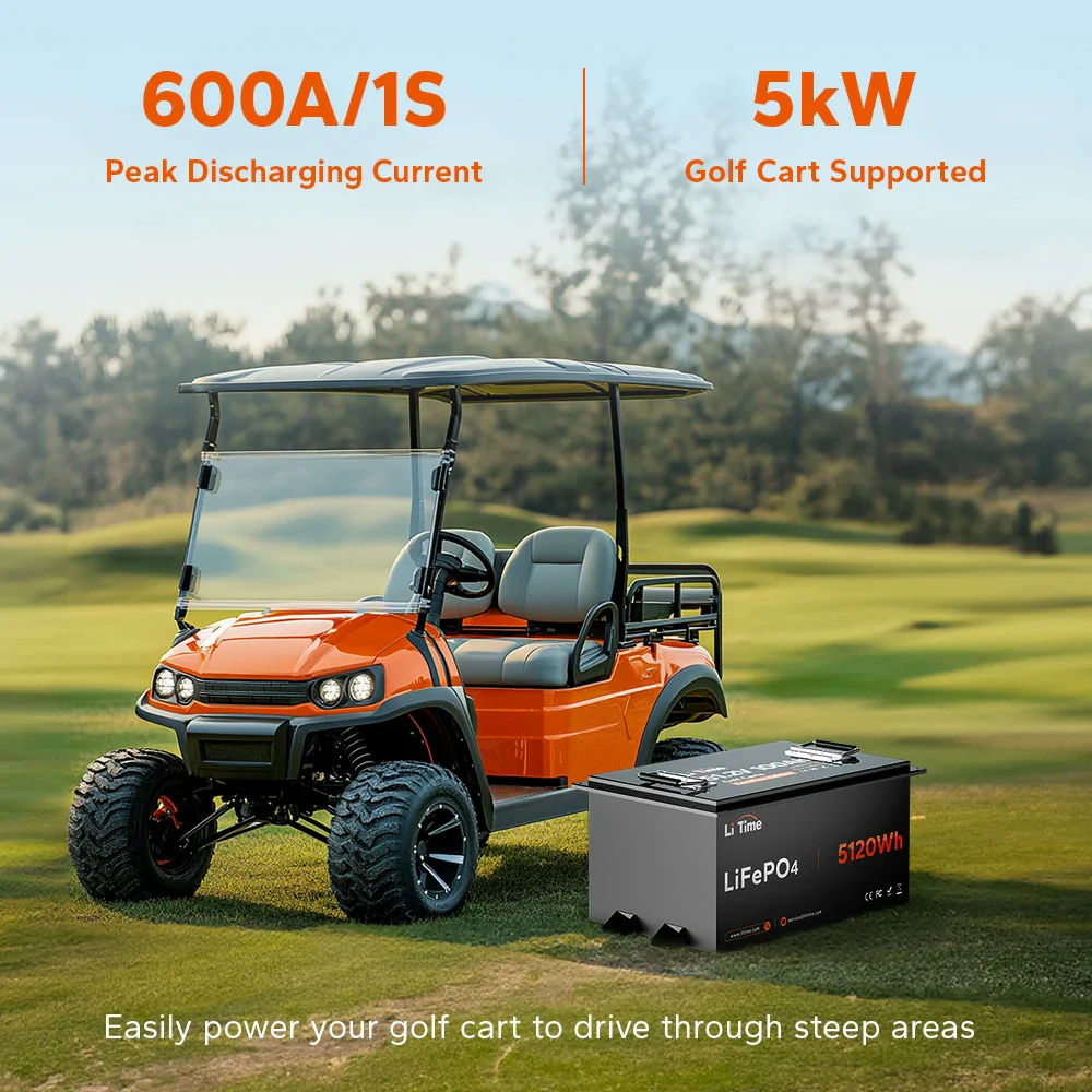 ✅Like New✅LiTime 48V 100Ah Golf Cart Metal Case Lithium Battery - 200A BMS & Real-Time Monitoring - Image 4