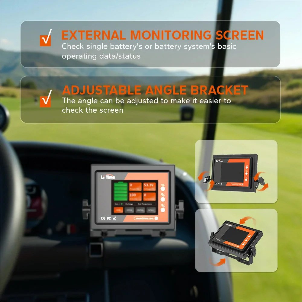 ✅Like New✅LiTime 48V 100Ah Golf Cart Metal Case Lithium Battery - 200A BMS & Real-Time Monitoring - Image 8