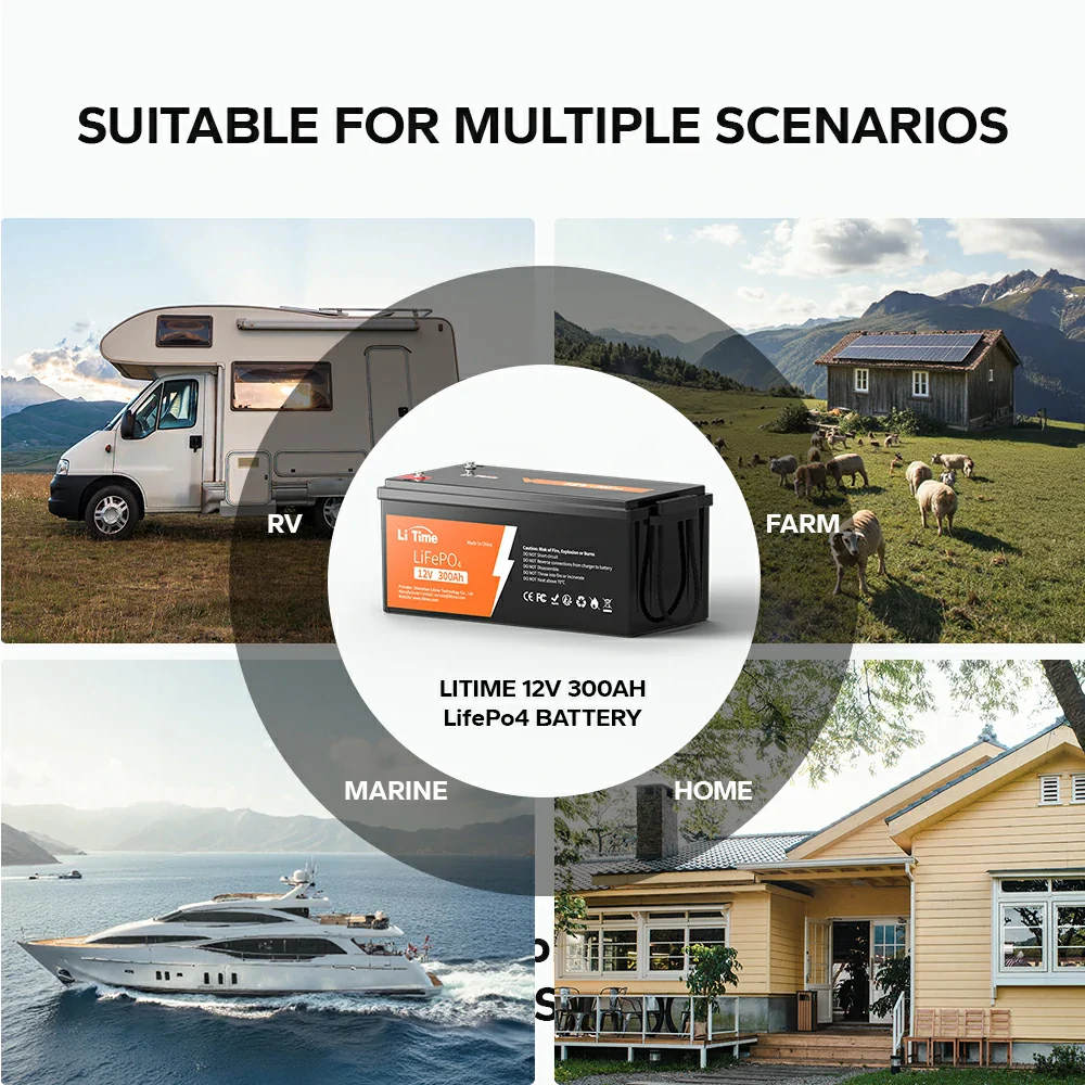 LiTime 12V 300Ah LiFePO4 Lithium Battery for RV - Image 11
