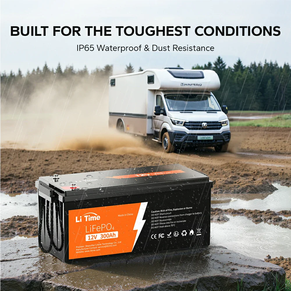 LiTime 12V 300Ah LiFePO4 Lithium Battery for RV - Image 8