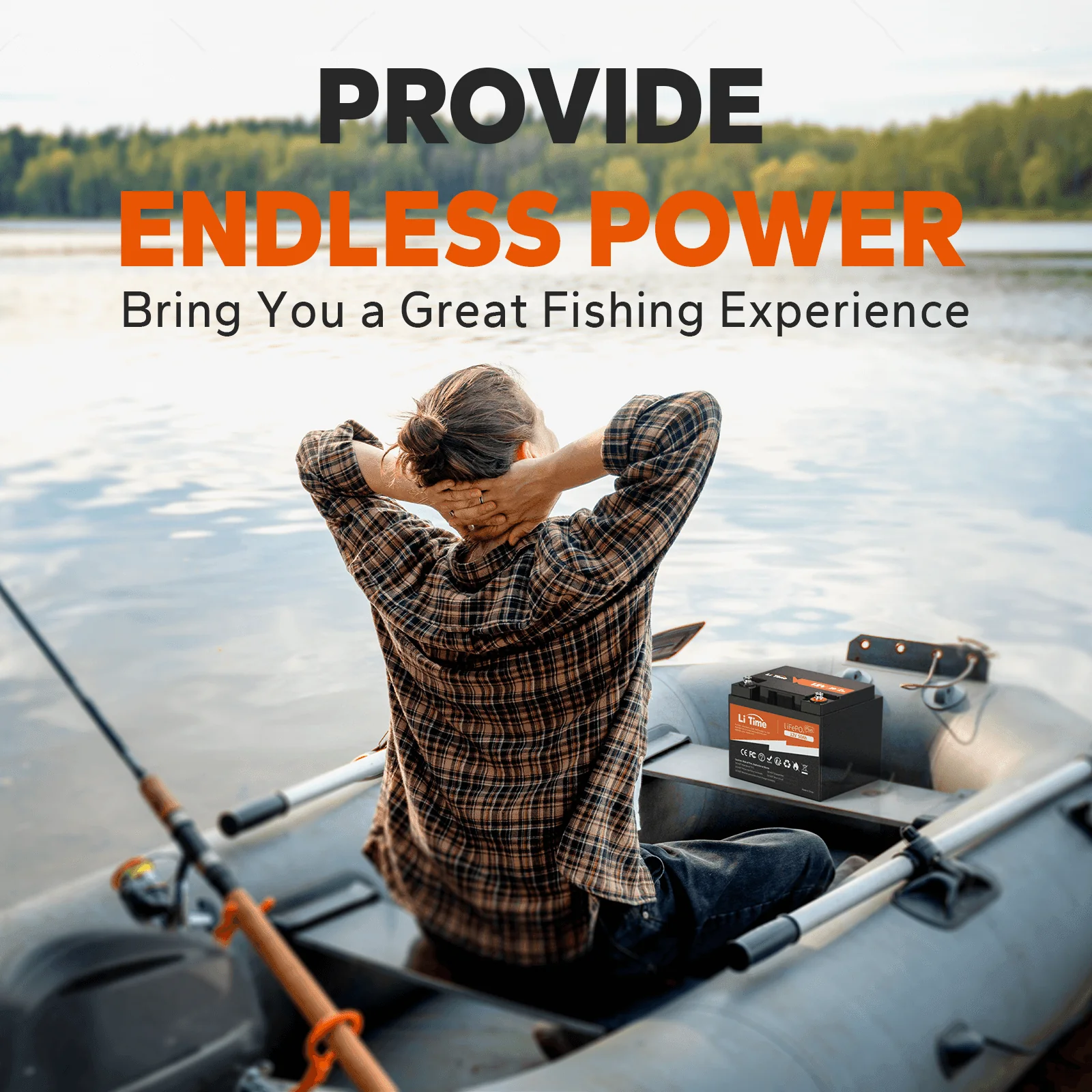 ✅Like New✅LiTime 12V 50Ah LiFePO4 Lithium Battery - Image 5