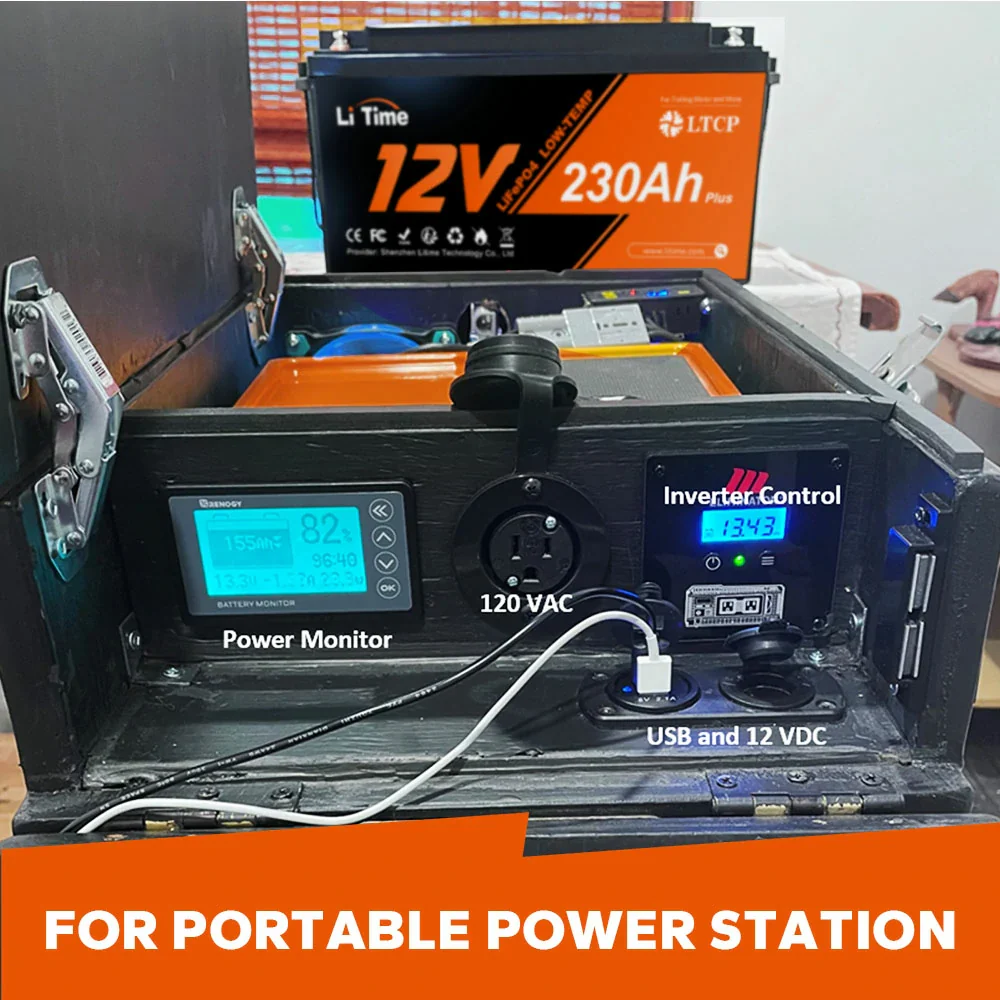 LiTime 12V 230Ah Plus Deep Cycle LiFePO4 Battery with Low-Temp Protection - Image 8